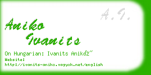 aniko ivanits business card